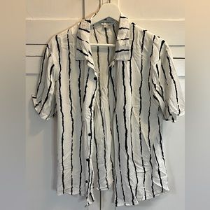 Like new ElevenParis Camp Collar Striped shirt